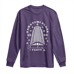 Nakatomi Plaza Christmas Party 1988 Long Sleeve Shirt Funny 80's Xmas Movie TS10 Purple Print Your Wear