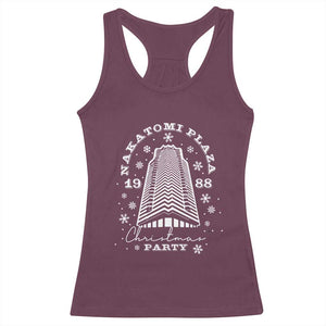 Nakatomi Plaza Christmas Party 1988 Racerback Tank Top Funny 80's Xmas Movie TS10 Maroon Print Your Wear