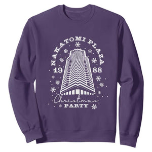 Nakatomi Plaza Christmas Party 1988 Sweatshirt Funny 80's Xmas Movie TS10 Purple Print Your Wear