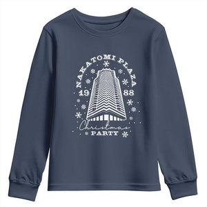 Nakatomi Plaza Christmas Party 1988 Youth Sweatshirt Funny 80's Xmas Movie TS10 Navy Print Your Wear