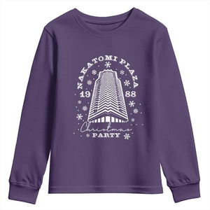 Nakatomi Plaza Christmas Party 1988 Youth Sweatshirt Funny 80's Xmas Movie TS10 Purple Print Your Wear