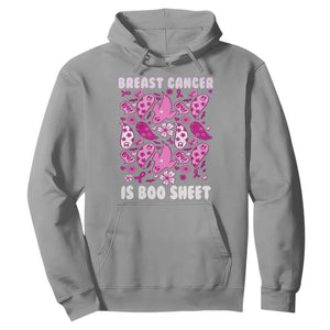 In October We Wear Pink Hoodie Ghost Breast Cancer Is Boo Sheet TS10 Sport Gray Print Your Wear