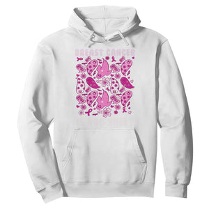 In October We Wear Pink Hoodie Ghost Breast Cancer Is Boo Sheet TS10 White Print Your Wear