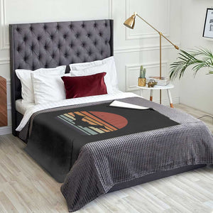 Vintage Retro Fall Halloween Bat Throw Blanket TS10 Print Your Wear