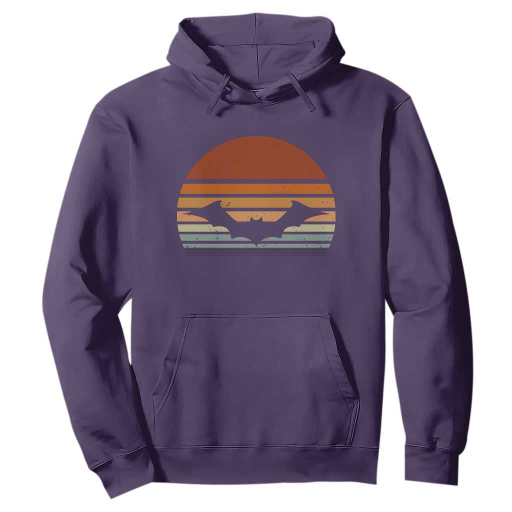 Vintage Retro Fall Halloween Bat Hoodie TS10 Purple Print Your Wear