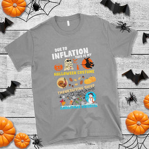 Happy Hallothanksmas T Shirt My Spooky Halloween Thanksgiving Ugly Christmas Costume TS10 Sport Gray Print Your Wear