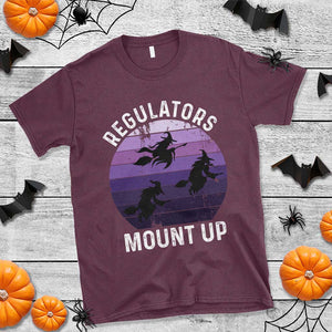 Funny Halloween Witch T Shirt Regulators Mount UpWitchy Vibes TS10 Maroon Print Your Wear