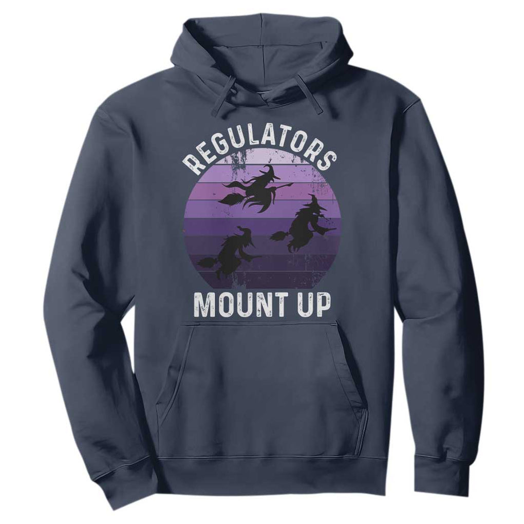 Funny Halloween Witch Hoodie Regulators Mount UpWitchy Vibes TS10 Navy Print Your Wear