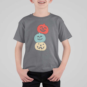 Vintage Halloween Pumpkin Funny Retro Gift T Shirt For Kid Cute Spooky Season Clothing TS10 Charcoal Print Your Wear