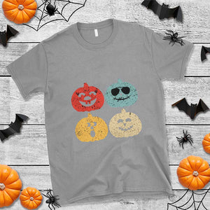 Retro Vintage Halloween Pumpkin Funny Gift T Shirt TS10 Sport Gray Print Your Wear