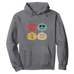 Retro Vintage Halloween Pumpkin Funny Gift Hoodie TS10 Charcoal Print Your Wear