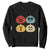 Retro Vintage Halloween Pumpkin Funny Gift Sweatshirt TS10 Black Print Your Wear