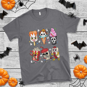 Horror Movie Summer Popsicle Halloween Ice Cream Summerween T Shirt TS10 Charcoal Print Your Wear