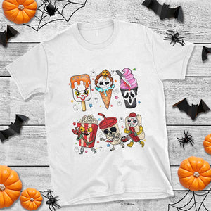 Horror Movie Summer Popsicle Halloween Ice Cream Summerween T Shirt TS10 White Print Your Wear