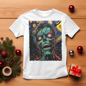 Horror Halloween Skull T Shirt Van Gogh Starry Night TS10 White Print Your Wear