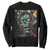 Horror Halloween Skull Sweatshirt Van Gogh Starry Night TS10 Black Print Your Wear