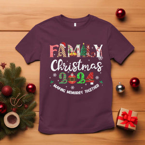 Matching Family Christmas 2024 T Shirt Funny Group Xmas Festive Mom Dad Kids Tees TS10 Maroon Print Your Wear