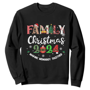 Matching Family Christmas 2024 Sweatshirt Funny Group Xmas Festive Mom Dad Kids Tees TS10 Black Print Your Wear