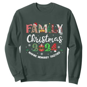 Matching Family Christmas 2024 Sweatshirt Funny Group Xmas Festive Mom Dad Kids Tees TS10 Dark Forest Green Print Your Wear