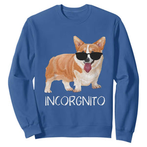 Incorgnito Funny Welsh Corgi Owner Dog Lover Sweatshirt TS10 Royal Blue Print Your Wear