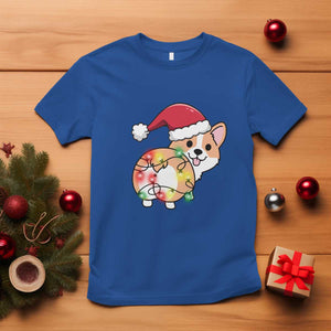 Christmas Corgi Dog T Shirt Cute Animal Pet Puppy Lover Gift Xmas Lights TS10 Royal Blue Print Your Wear