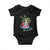 Hawaiian Christmas Santa Baby Onesie Tis The Sea Sun Beach Hawaii Xmas Tropical Xmas TS10 Black Print Your Wear