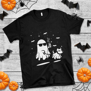 Halloween Ghost Dog T Shirt Retro Spooky Season Boo Sheet TS10 Black Print Your Wear