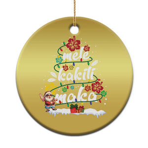 Hawaiian Christmas Tree Christmas Ornament Mele Kalikimaka Beach Family Vacation Xmas Hawaii Santa TS10 Print Your Wear