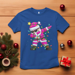 Dabbing Santa T Shirt Xmas Lights Pink Christmas Gifts TS10 Royal Blue Print Your Wear