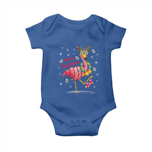 Christmas Flamingo Baby Onesie Tropical Xmas Family Beach Vacation TS10 Royal Blue Print Your Wear