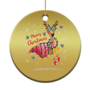 Christmas Flamingo Christmas Ornament Tropical Xmas Family Beach Vacation TS10 Print Your Wear