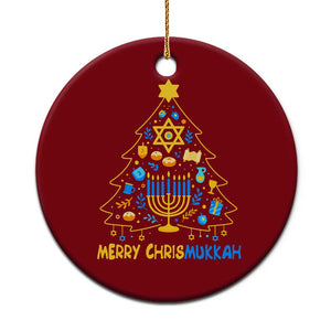 Merry Chrismukkah Ceramic Ornament Jewish Happy Hanukkah Christmas Tree TS10 1pc Red Print Your Wear
