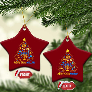 Merry Chrismukkah Ceramic Ornament Jewish Happy Hanukkah Christmas Tree TS10 Print Your Wear