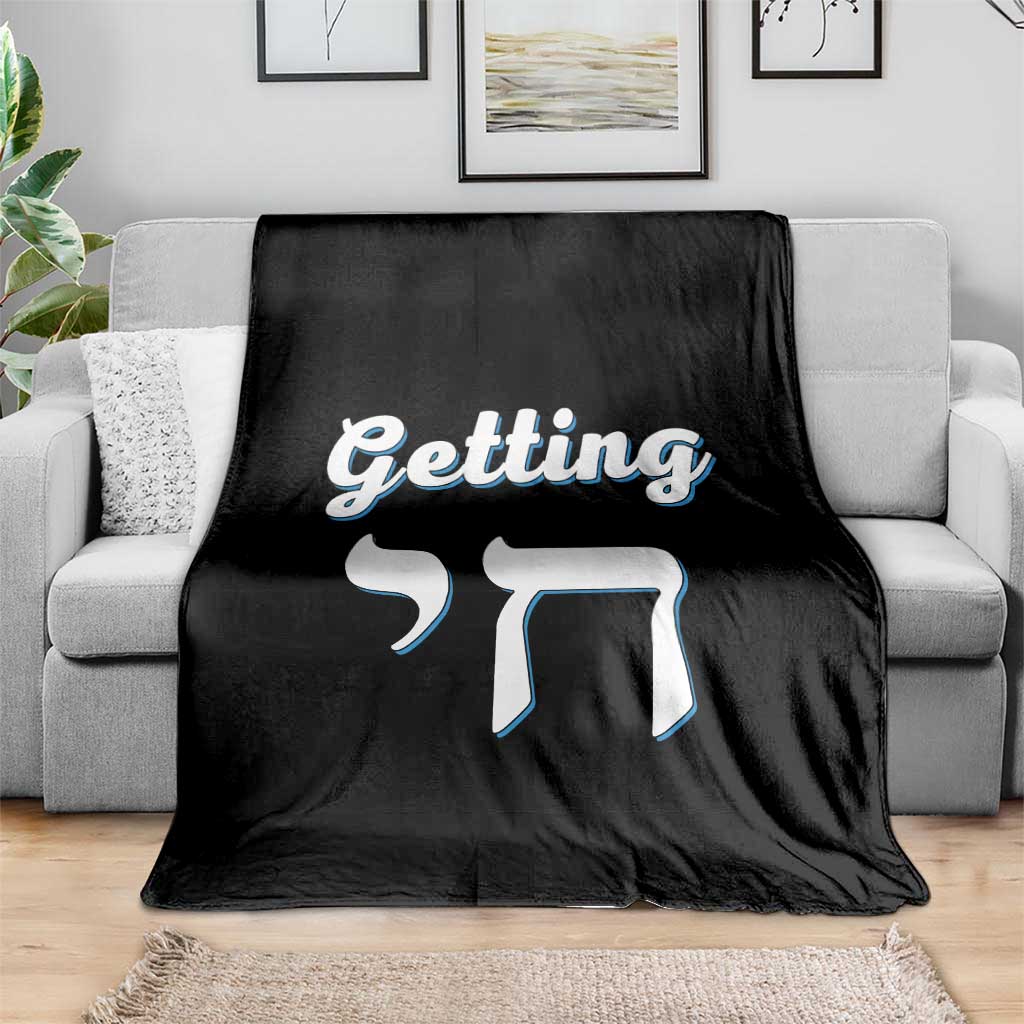 Funny Jewish Throw Blanket Getting Chai High Hanukkah Humor TS10 Print Your Wear