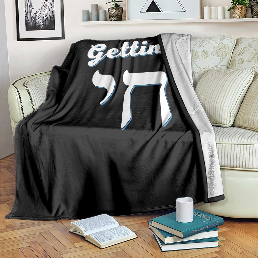 Funny Jewish Throw Blanket Getting Chai High Hanukkah Humor TS10 Print Your Wear