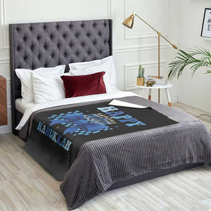 Coquette Hanukkah Throw Blanket Jewish Menorah Bow Girls TS10 Print Your Wear