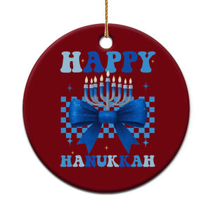 Coquette Hanukkah Ceramic Ornament Jewish Menorah Bow Girls TS10 1pc Red Print Your Wear