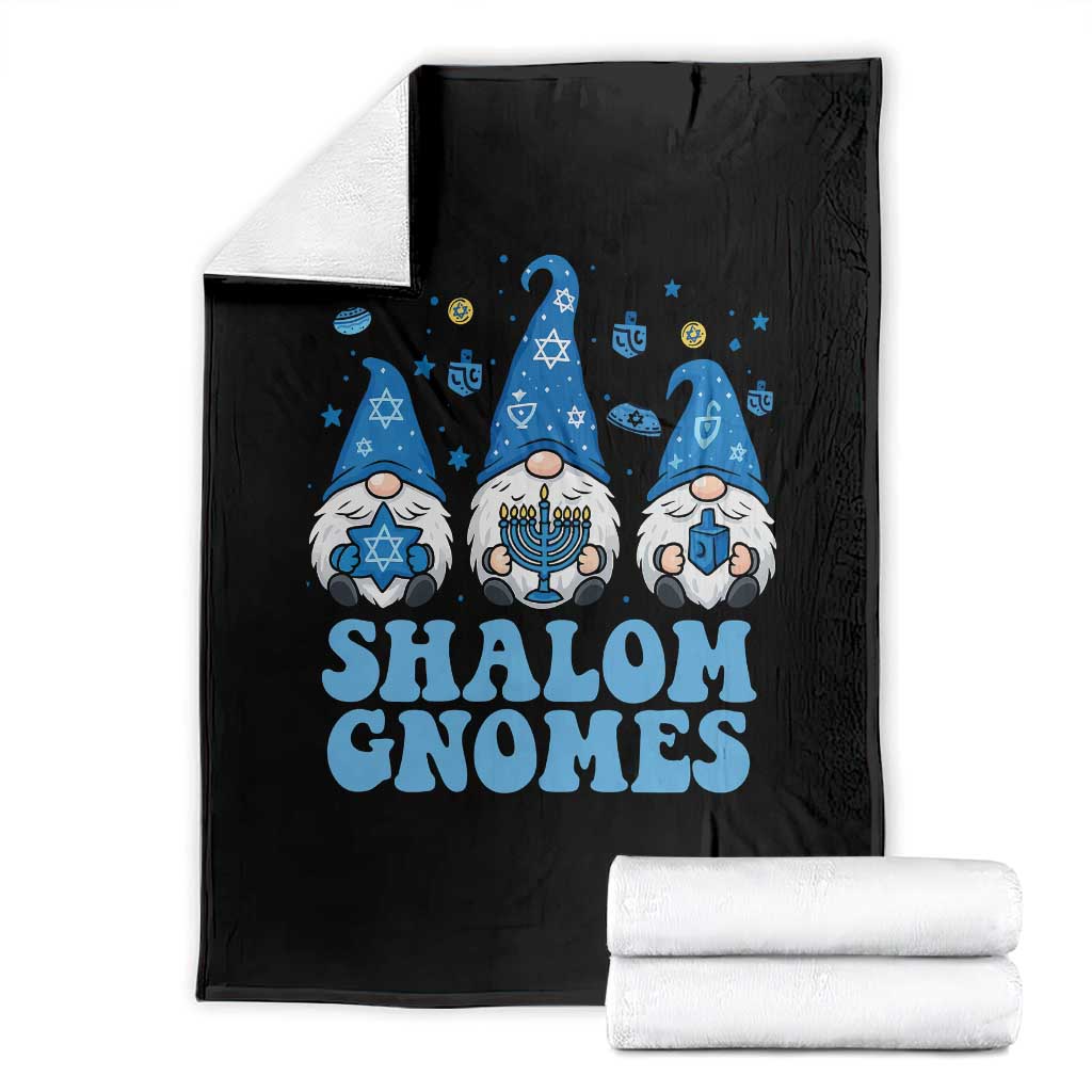 Happy Hanukkah Throw Blanket Retro Groovy Eight Nights Lights TS10 Black Print Your Wear