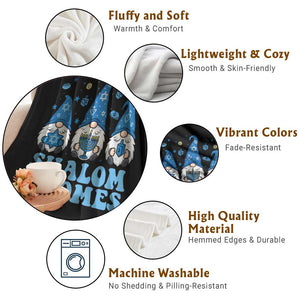 Happy Hanukkah Throw Blanket Retro Groovy Eight Nights Lights TS10 Print Your Wear