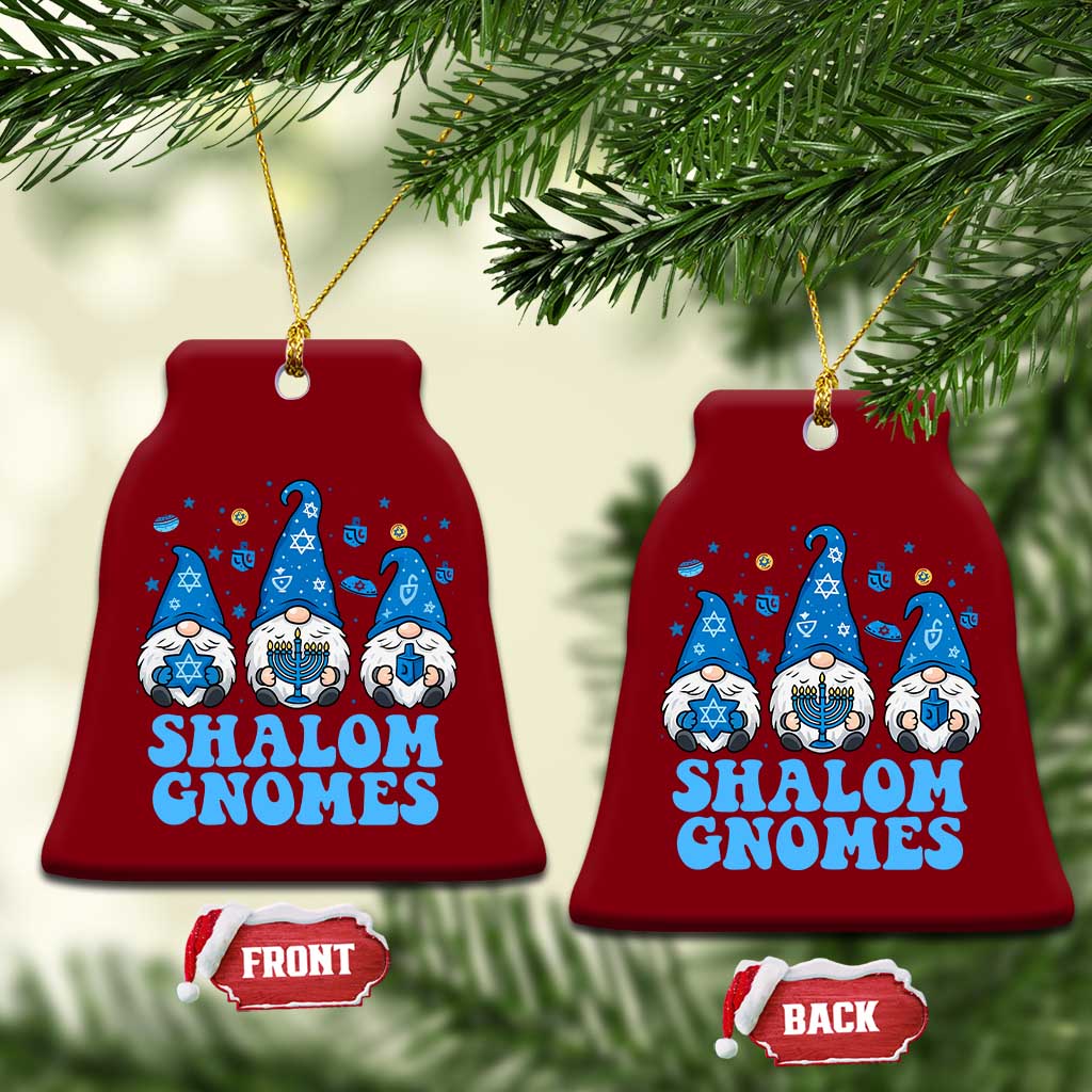 Happy Hanukkah Ceramic Ornament Retro Groovy Eight Nights Lights TS10 Print Your Wear