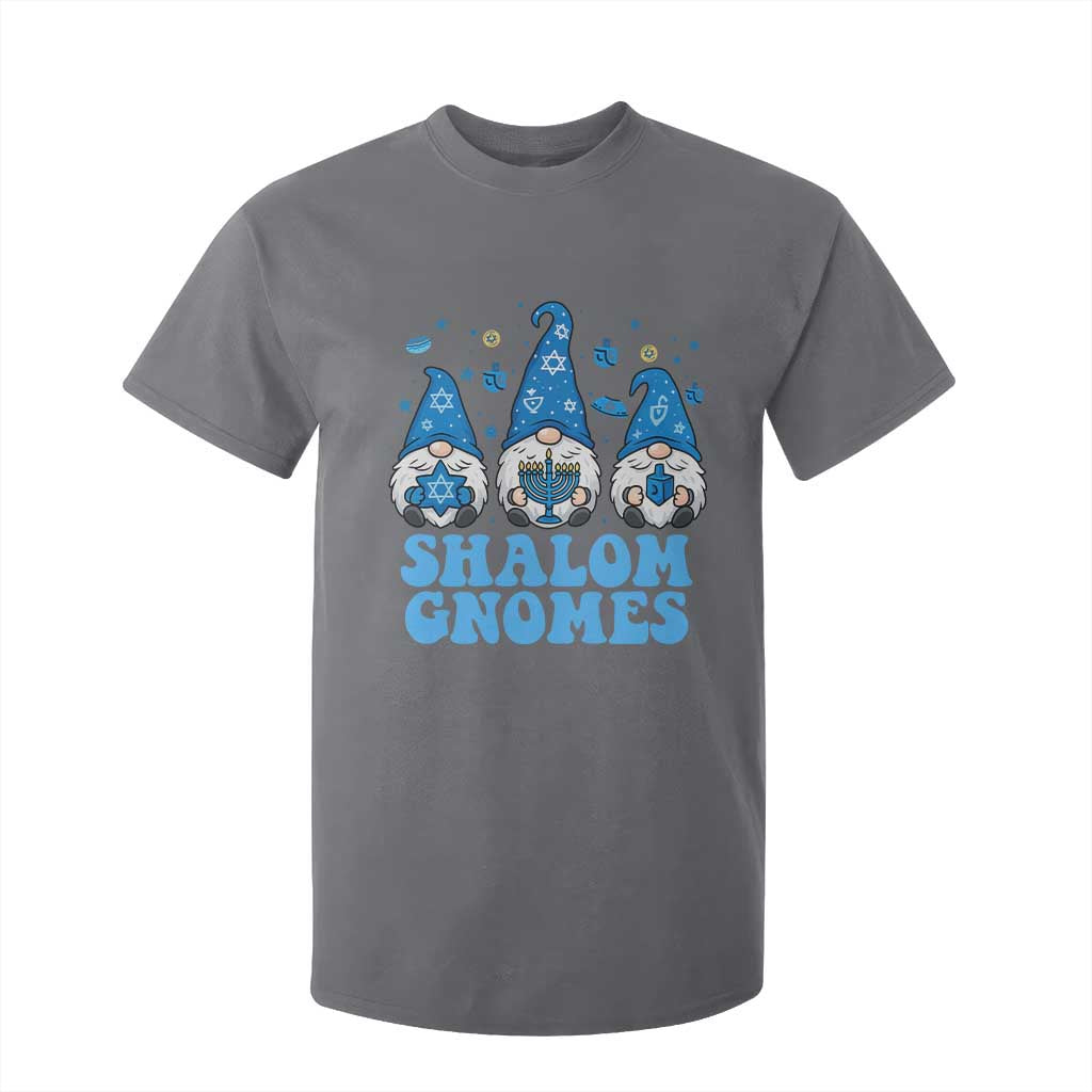 Happy Hanukkah T Shirt For Kid Retro Groovy Eight Nights Lights TS10 Charcoal Print Your Wear