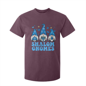 Happy Hanukkah T Shirt For Kid Retro Groovy Eight Nights Lights TS10 Maroon Print Your Wear