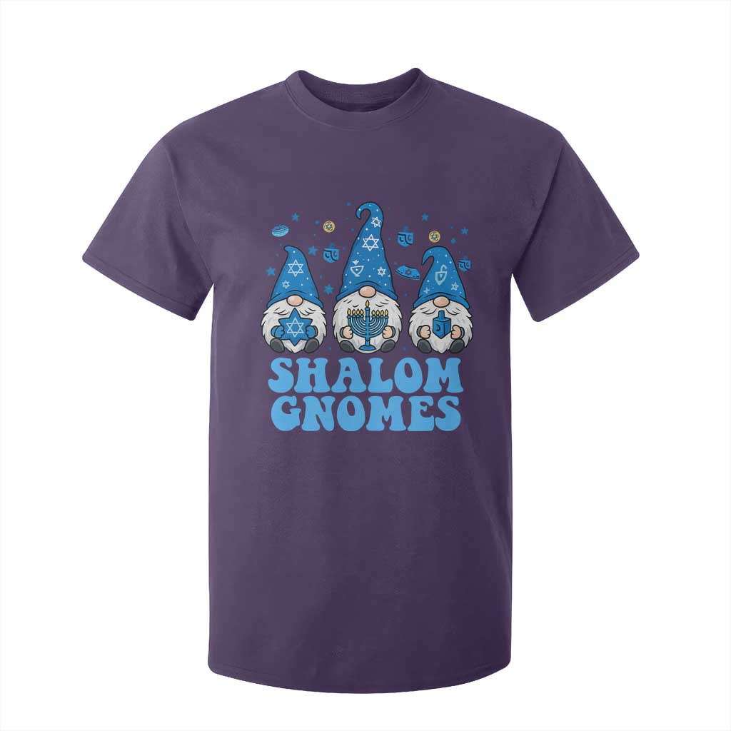 Happy Hanukkah T Shirt For Kid Retro Groovy Eight Nights Lights TS10 Purple Print Your Wear