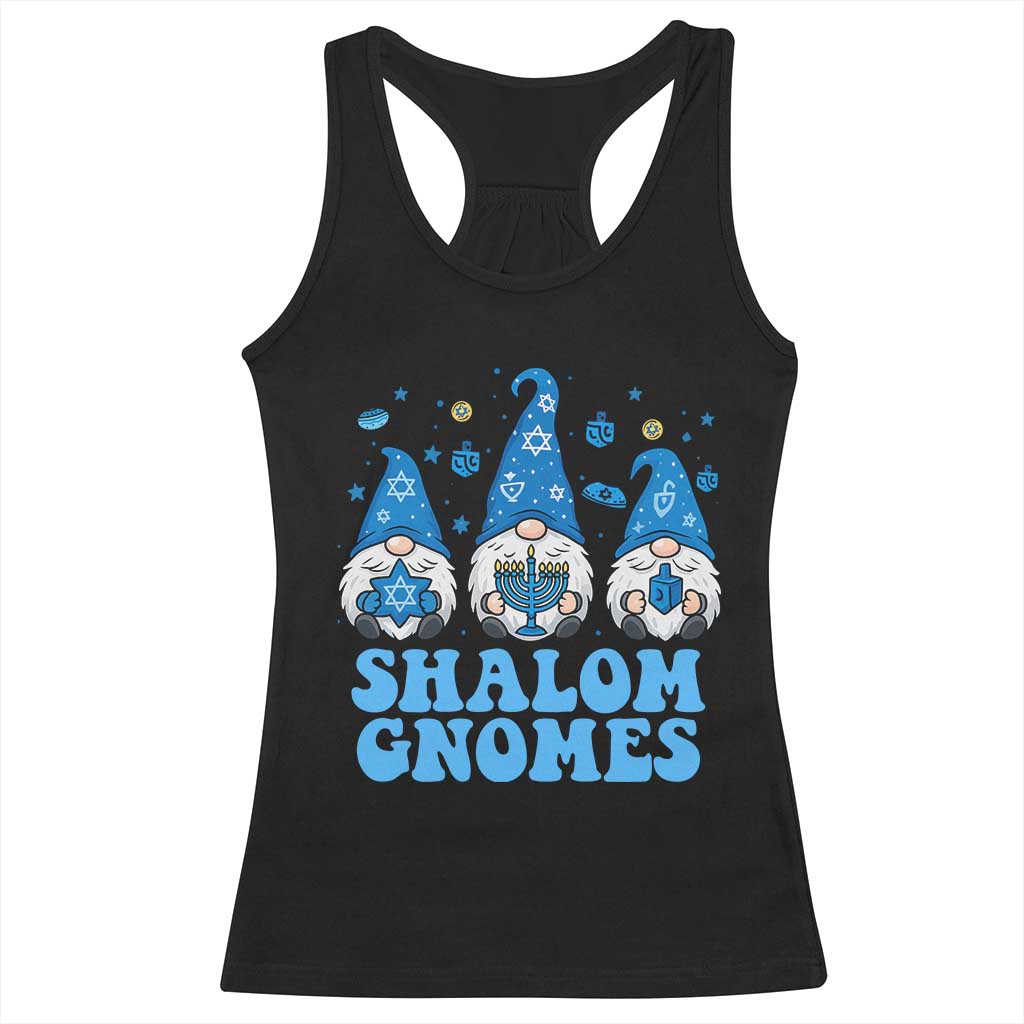 Happy Hanukkah Racerback Tank Top Retro Groovy Eight Nights Lights TS10 Black Print Your Wear