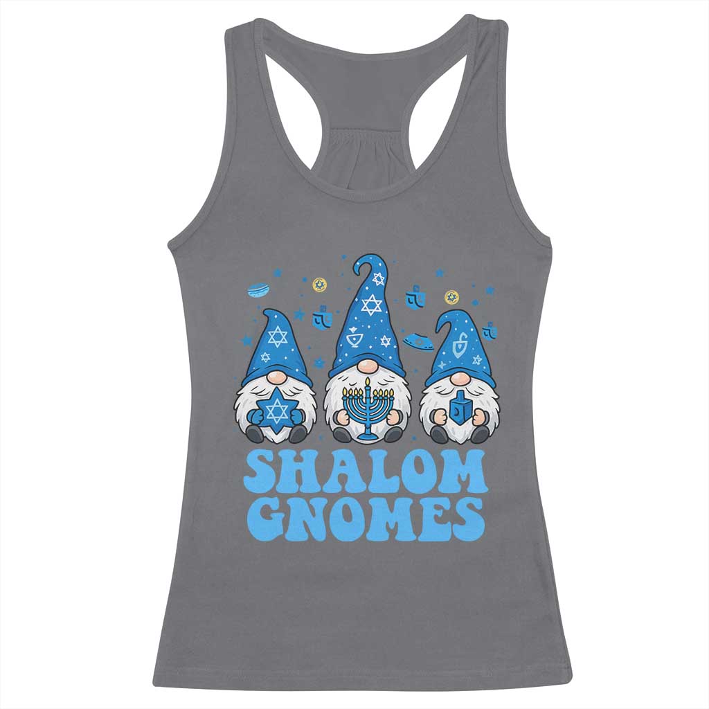 Happy Hanukkah Racerback Tank Top Retro Groovy Eight Nights Lights TS10 Charcoal Print Your Wear