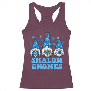 Happy Hanukkah Racerback Tank Top Retro Groovy Eight Nights Lights TS10 Maroon Print Your Wear