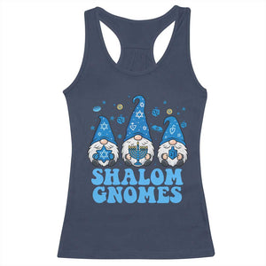 Happy Hanukkah Racerback Tank Top Retro Groovy Eight Nights Lights TS10 Navy Print Your Wear