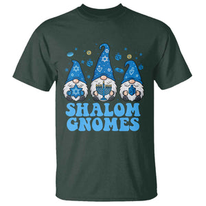 Happy Hanukkah T Shirt Retro Groovy Eight Nights Lights TS10 Dark Forest Green Print Your Wear