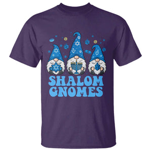 Happy Hanukkah T Shirt Retro Groovy Eight Nights Lights TS10 Purple Print Your Wear