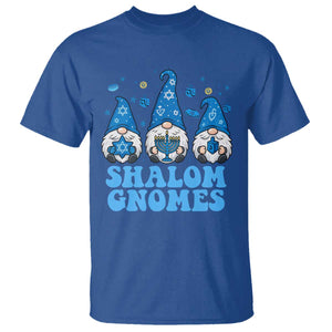 Happy Hanukkah T Shirt Retro Groovy Eight Nights Lights TS10 Royal Blue Print Your Wear
